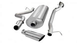 Chevrolet Silverado Performance Exhaust - CORSA Performance - Cat-Back, Single Side Exit - Polished - `07-`10